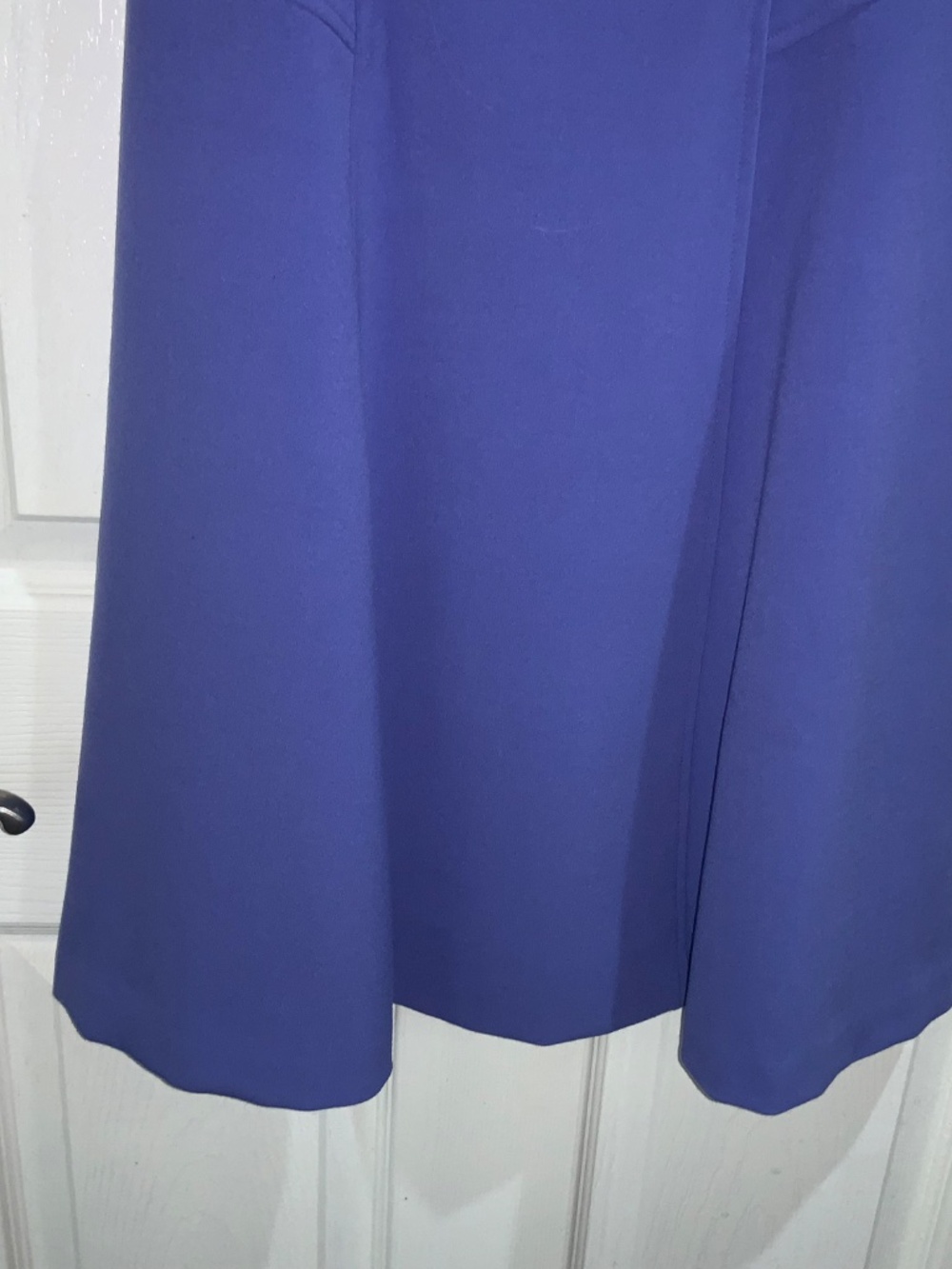 White House Black Market purple fit flare sleeveless dress Sz 00 lined - Picture 2 of 8